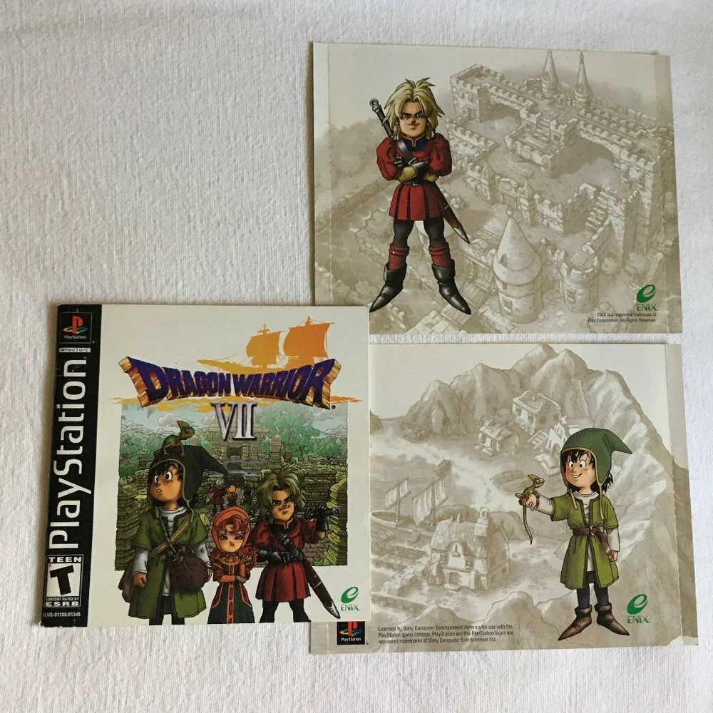 Dragon Warrior VII Sony Ps1 Without Box - Picture 2 of 11